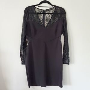 Black lace dress